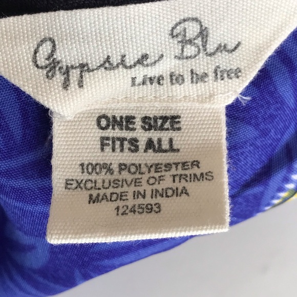 Mumu Kimono Kaftan House Maxi Dress Swimsuit Cover-Up Lightweight Bohemian OSFM - Picture 13 of 16